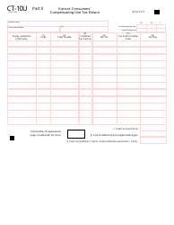 Form CT-10U Kansas Consumers&#039; Compensating Use Tax Return - Kansas, Page 3
