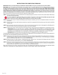 Form KW-3 Kansas Annual Withholding Tax Return - Kansas, Page 3