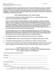 Formulario K-WC270-A Informacion Para Trabajadores Lesionados - Kansas (Spanish), Page 2