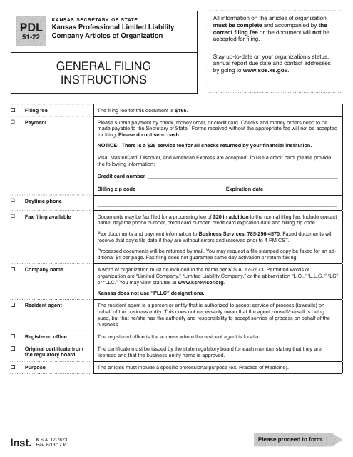 Form PDL51-22  Printable Pdf