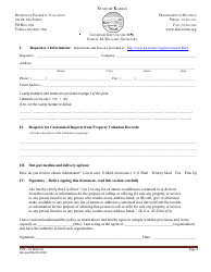 Form PVD-76 Open Records Request for Abstracts - Kansas