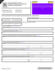 Form SC53-10 Charitable Organization Registration Statement for Solicitations - Kansas, Page 2