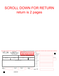 Form ST-16 Retailers&#039; Sales Tax Return - Kansas, Page 2
