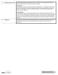 Form TSR58-06 Trademark or Service Mark Renewal - Kansas, Page 2