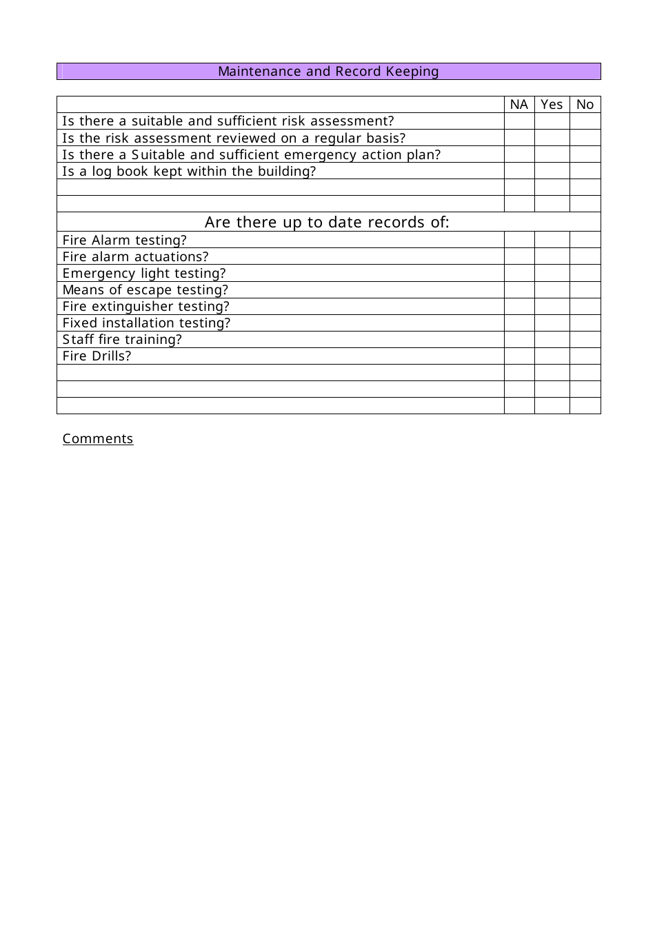 West Sussex United Kingdom Fire Risk Assessment Form - Fill Out, Sign ...