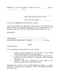 Application to Be Placed on the List of Attorneys Qualified for Appointment in Capital Cases in Which the Death Penalty Is Sought - Texas, Page 4