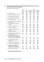 Teacher Questionnaire Template - Oecd Teaching and Learning International Survey (Talis), Page 10