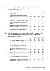 Teacher Questionnaire Template - Oecd Teaching and Learning International Survey (Talis), Page 11