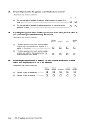 Teacher Questionnaire Template - Oecd Teaching and Learning International Survey (Talis), Page 12