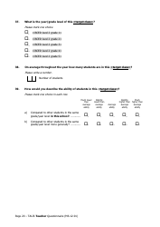 Teacher Questionnaire Template - Oecd Teaching and Learning International Survey (Talis), Page 20