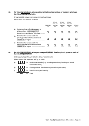 Teacher Questionnaire Template - Oecd Teaching and Learning International Survey (Talis), Page 21