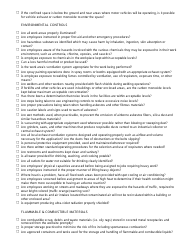 Hazard Assessment Checklist - California, Page 11