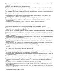 Hazard Assessment Checklist - California, Page 17