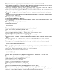 Hazard Assessment Checklist - California, Page 19
