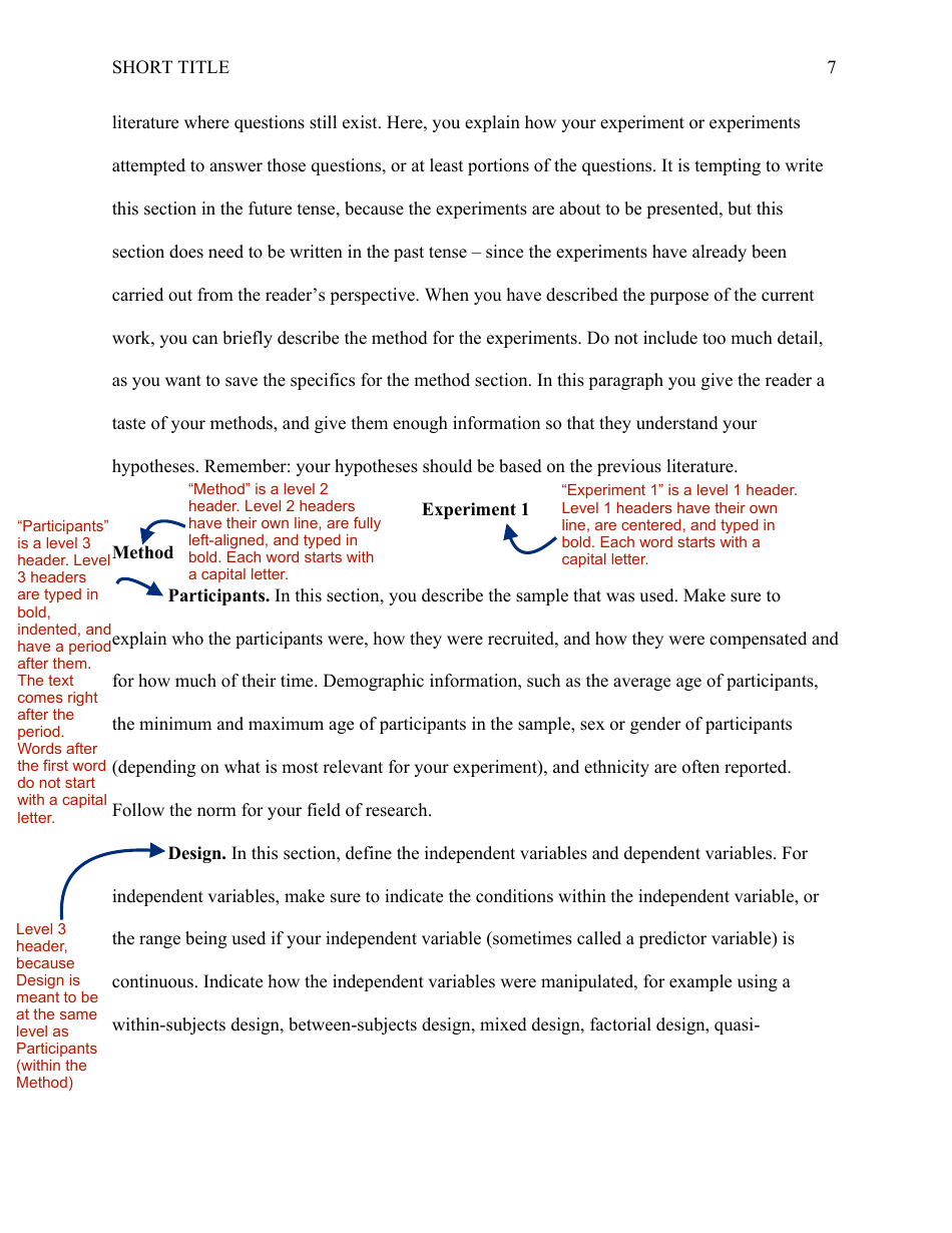 Sample Apa Paper Outline Download Printable PDF | Templateroller