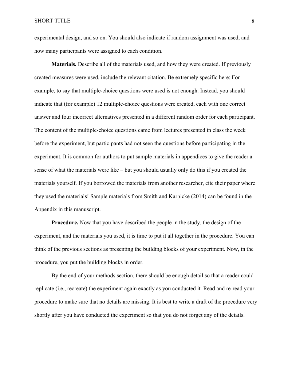 Sample Apa Paper Outline, Page 8