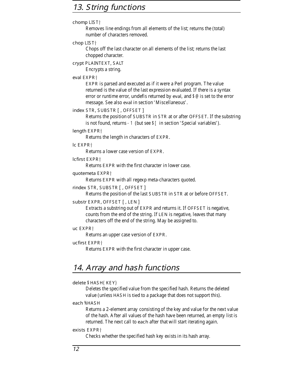 Perl Cheat Sheet - Squirrel Consultancy, Page 12