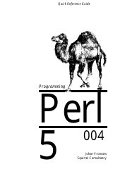 Perl Cheat Sheet - Squirrel Consultancy