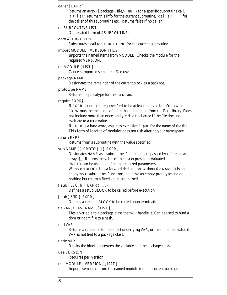 Perl Cheat Sheet - Squirrel Consultancy, Page 8