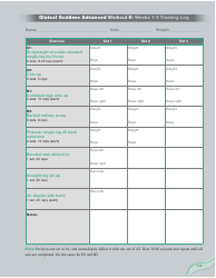 Strong Curves Workout - Weeks 1-12 Training Log Templates, Page 11