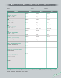 Strong Curves Workout - Weeks 1-12 Training Log Templates, Page 13
