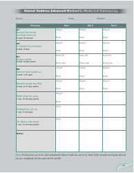 Strong Curves Workout - Weeks 1-12 Training Log Templates, Page 15