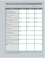 Strong Curves Workout - Weeks 1-12 Training Log Templates, Page 17