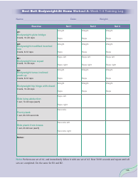 Strong Curves Workout - Weeks 1-12 Training Log Templates, Page 19