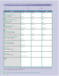 Strong Curves Workout - Weeks 1-12 Training Log Templates, Page 22