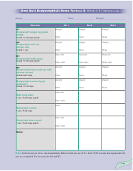 Strong Curves Workout - Weeks 1-12 Training Log Templates, Page 23