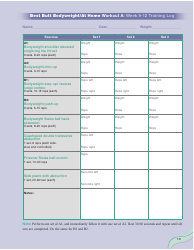 Strong Curves Workout - Weeks 1-12 Training Log Templates, Page 25