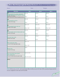 Strong Curves Workout - Weeks 1-12 Training Log Templates, Page 27