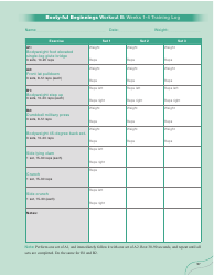 Strong Curves Workout - Weeks 1-12 Training Log Templates, Page 2
