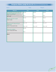 Strong Curves Workout - Weeks 1-12 Training Log Templates, Page 35