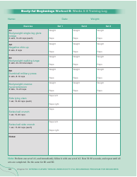 Strong Curves Workout - Weeks 1-12 Training Log Templates, Page 5