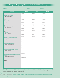 Strong Curves Workout - Weeks 1-12 Training Log Templates, Page 7