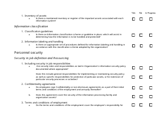 Risk Assessment Checklist Template, Page 3