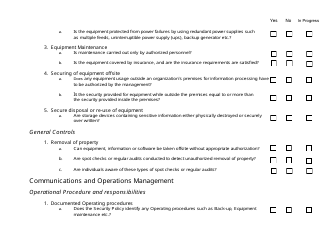 Risk Assessment Checklist Template, Page 5