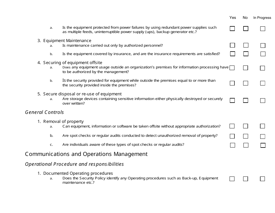 Risk Assessment Checklist Template Download Fillable Pdf Templateroller