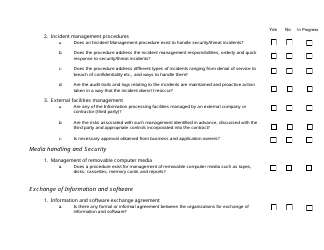 Risk Assessment Checklist Template, Page 6