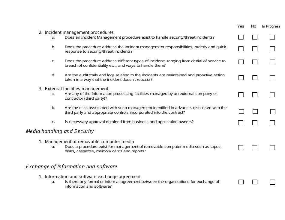 Risk Assessment Checklist Template, Page 6