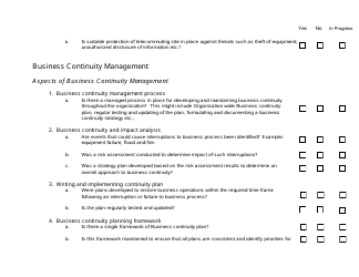 Risk Assessment Checklist Template, Page 8