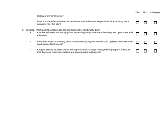 Risk Assessment Checklist Template, Page 9