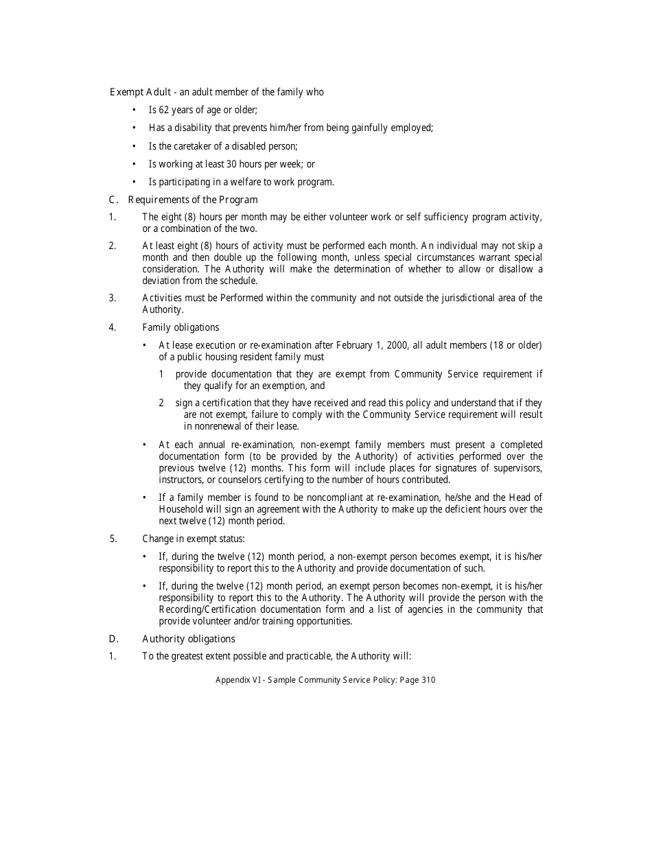 Public Housing Authority Lease Agreement Template, Page 25