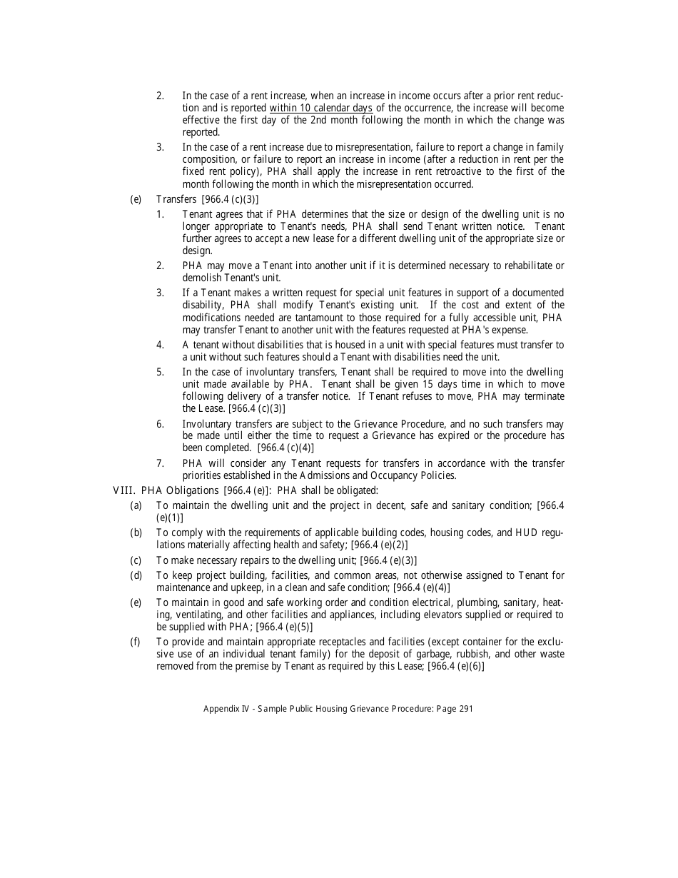 Public Housing Authority Lease Agreement Template, Page 6