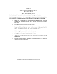 Document preview: Public Housing Authority Lease Agreement Template