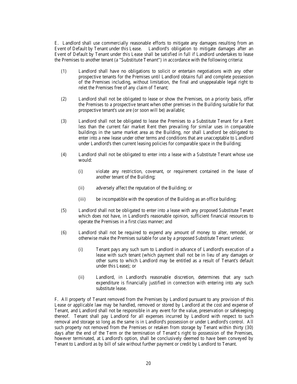 Office Lease Agreement Template, Page 23