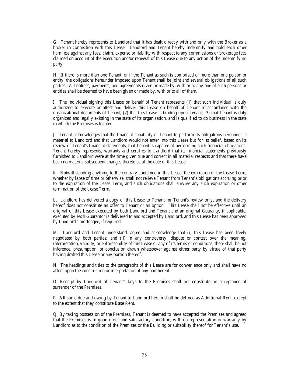 Office Lease Agreement Template, Page 28