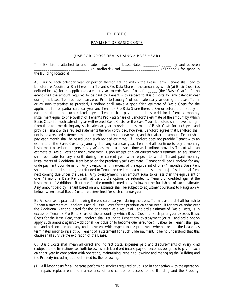 Office Lease Agreement Template, Page 39