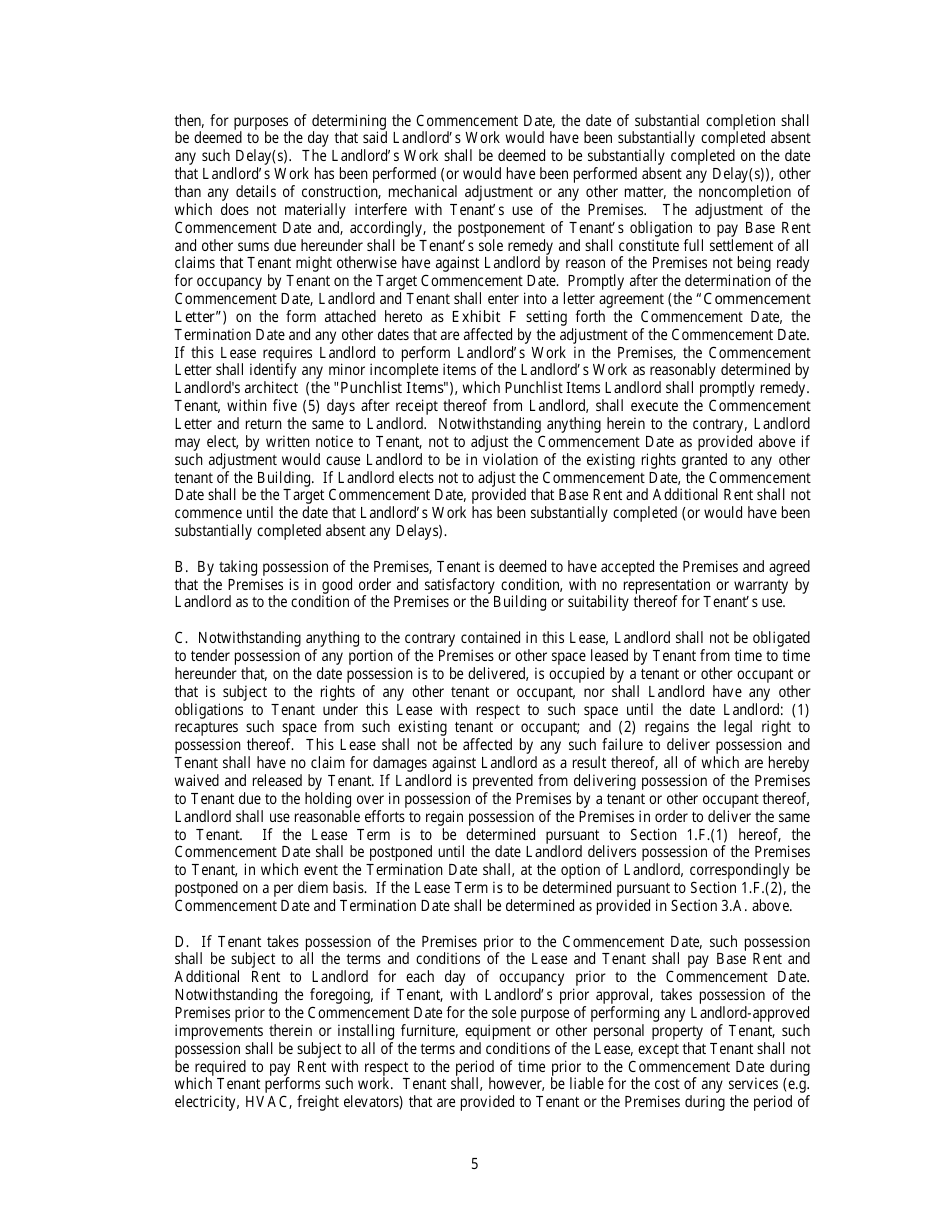 Office Lease Agreement Template, Page 8